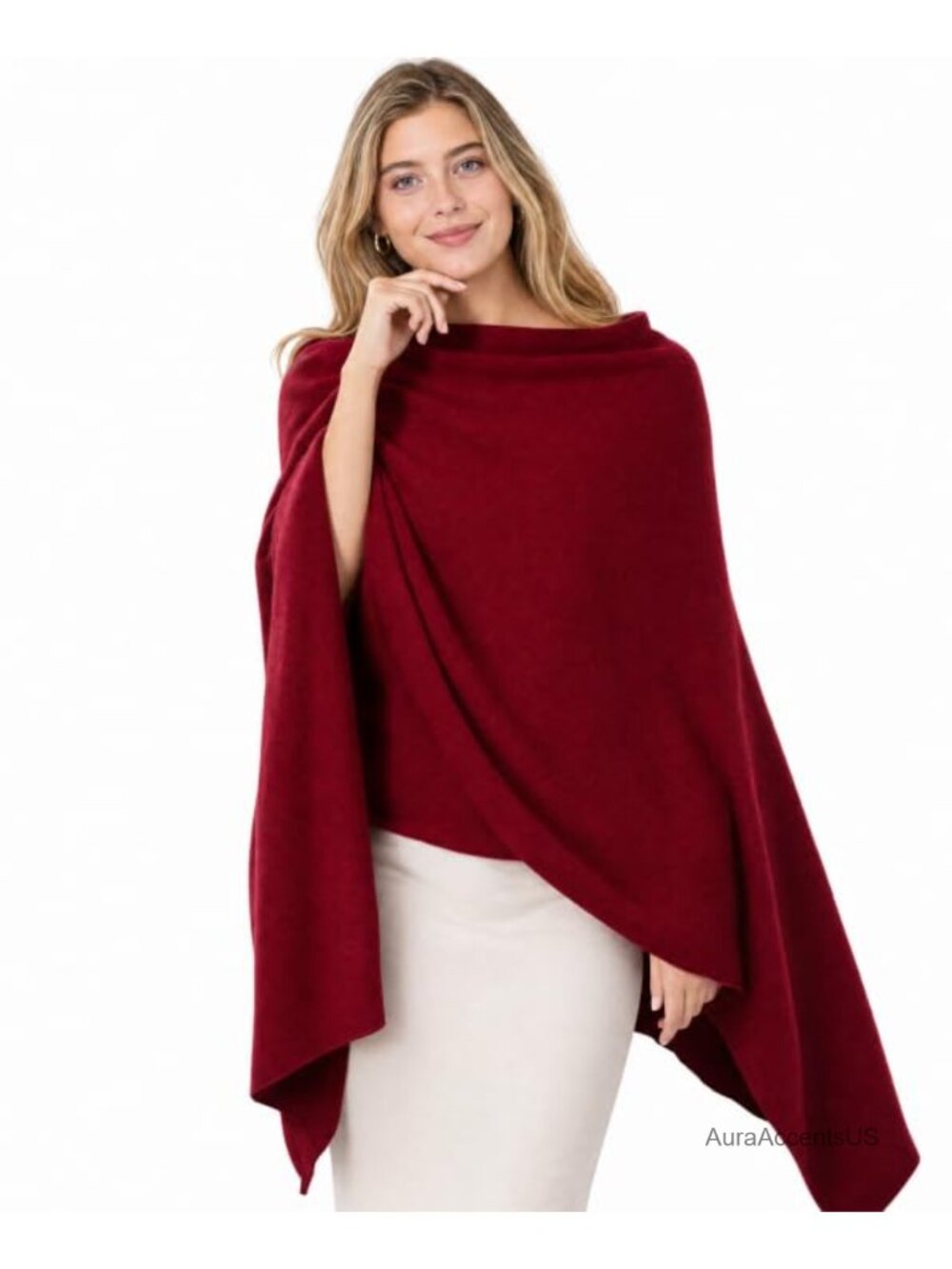Cashmere Wool Blend Wrap Pashmina Shawl Scarf Travel 78x27